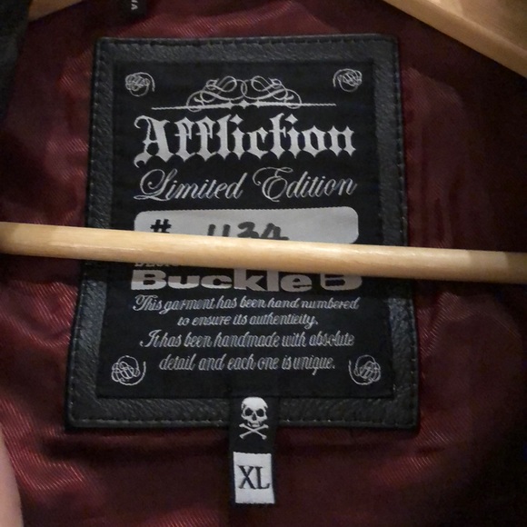 Affliction limited edition leather jacket - Picture 2 of 3